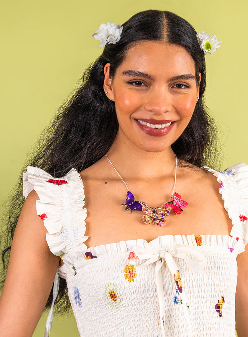 Kaleidoscopic Butterfly Necklace