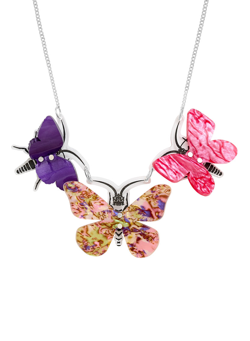 Kaleidoscopic Butterfly Necklace