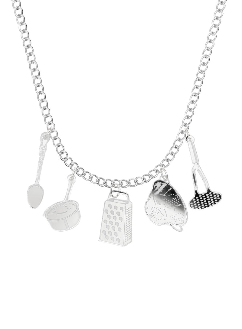Kitchen Utensils Charm Necklace