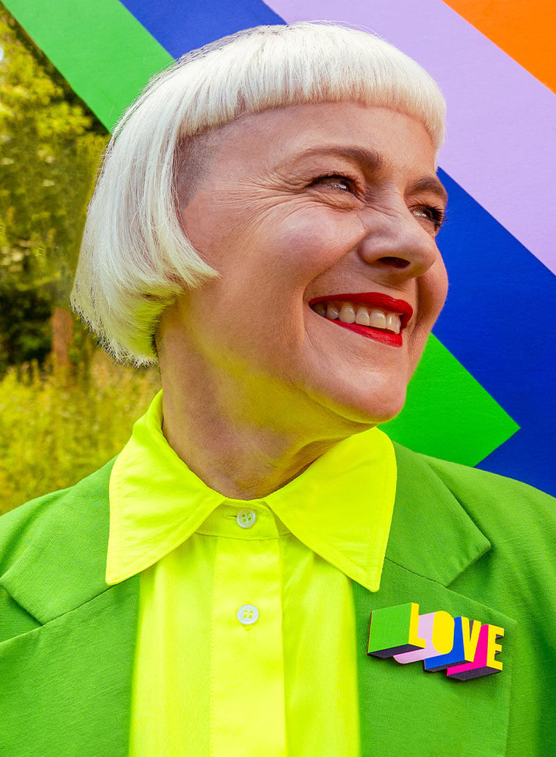 LOVE Brooch | Tatty Devine X Morag Myerscough