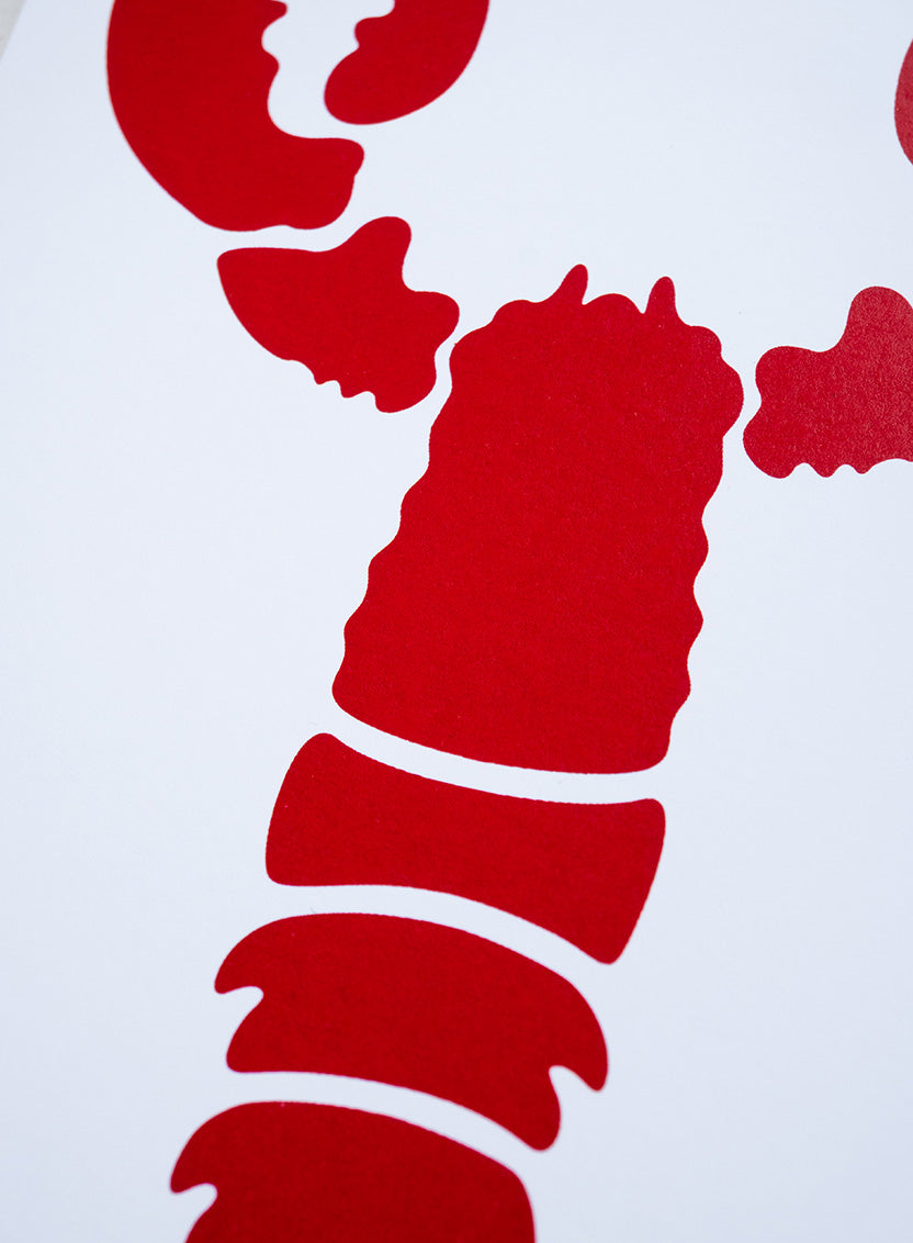 Lobster Art Print Red Model