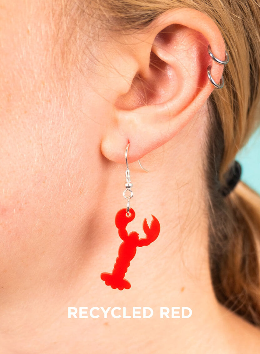 Lobster Charm Earrings