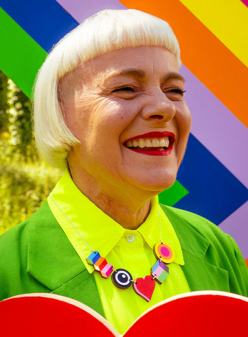 MAKE HAPPY Necklace | Tatty Devine X Morag Myerscough