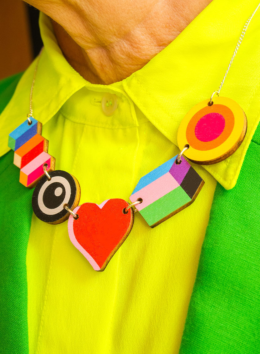 MAKE HAPPY Necklace | Tatty Devine X Morag Myerscough