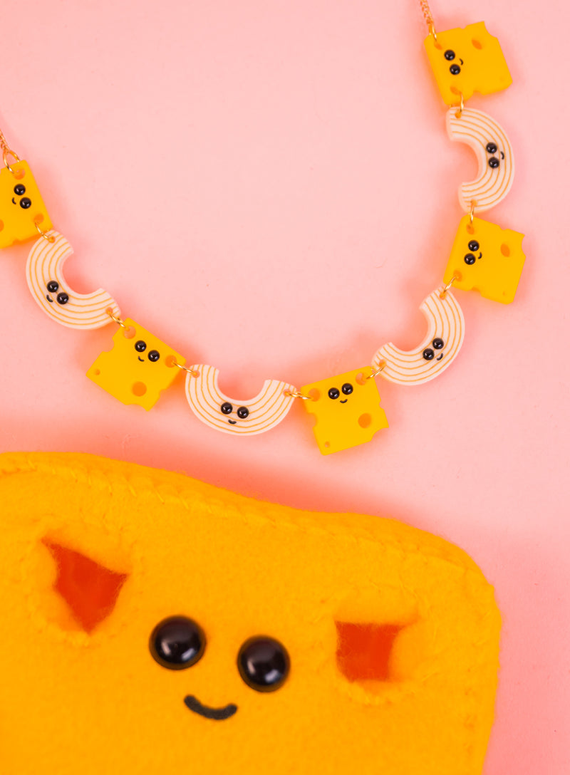 Mac and Cheese Necklace