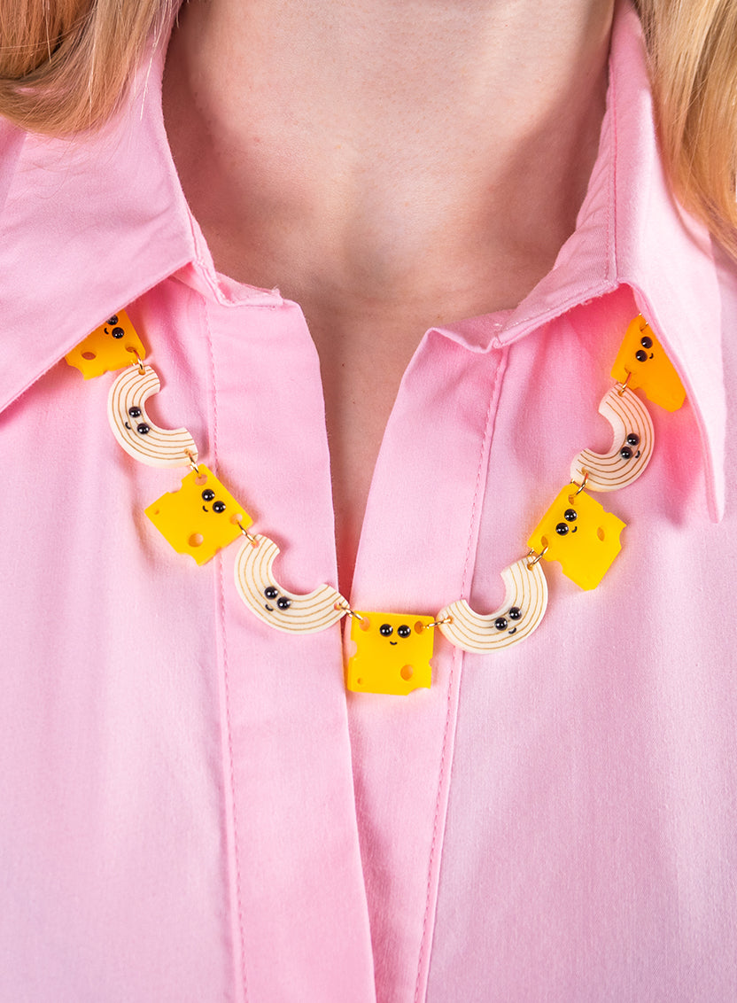 Mac and Cheese Necklace