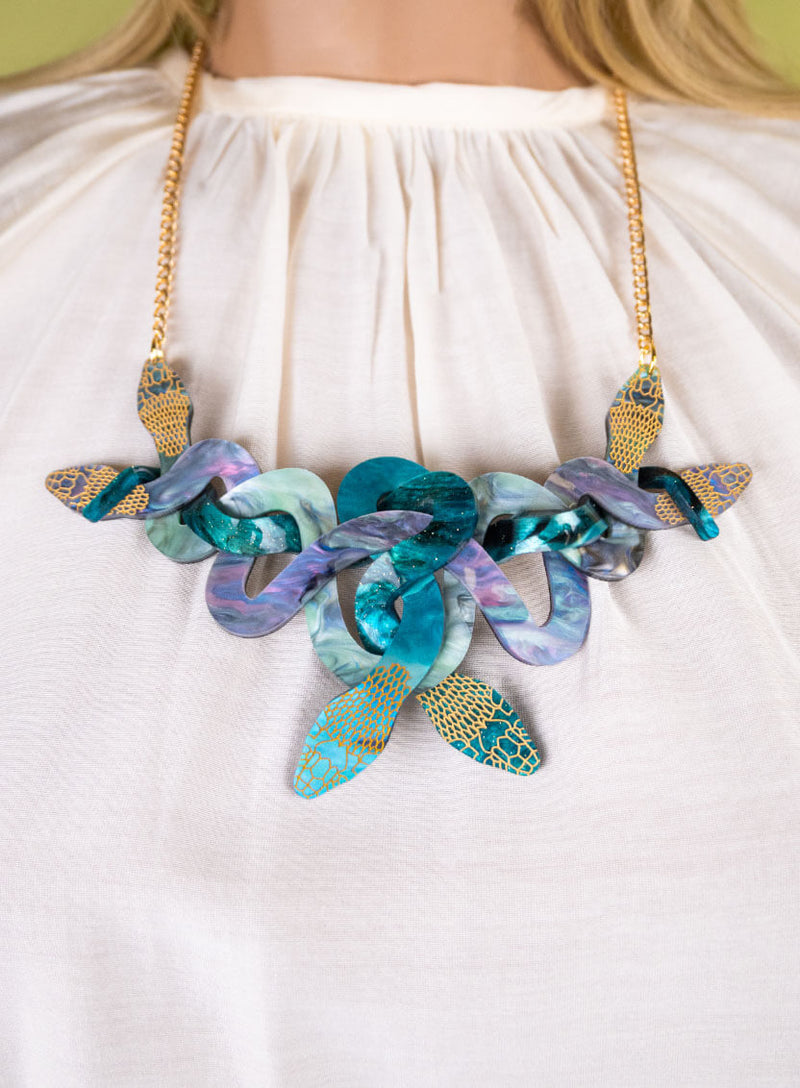 Medusa Necklace Closeup 