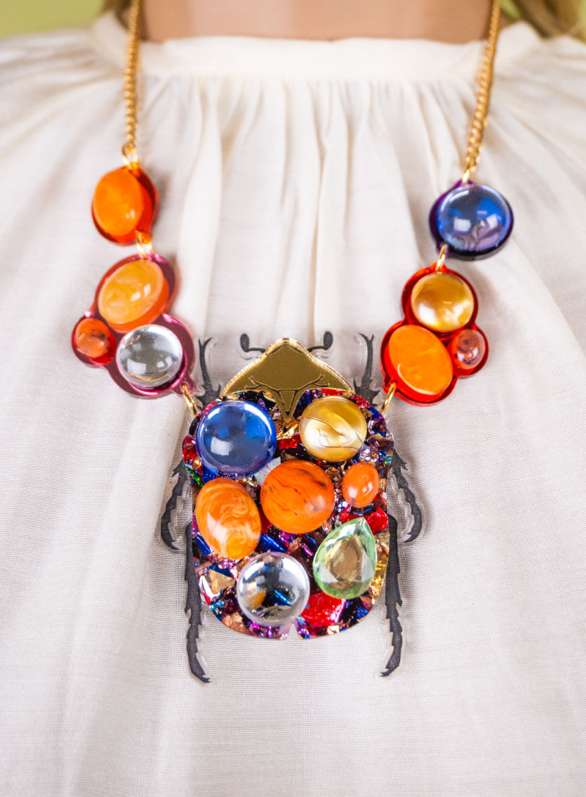 Metamorphosis Beetle Necklace