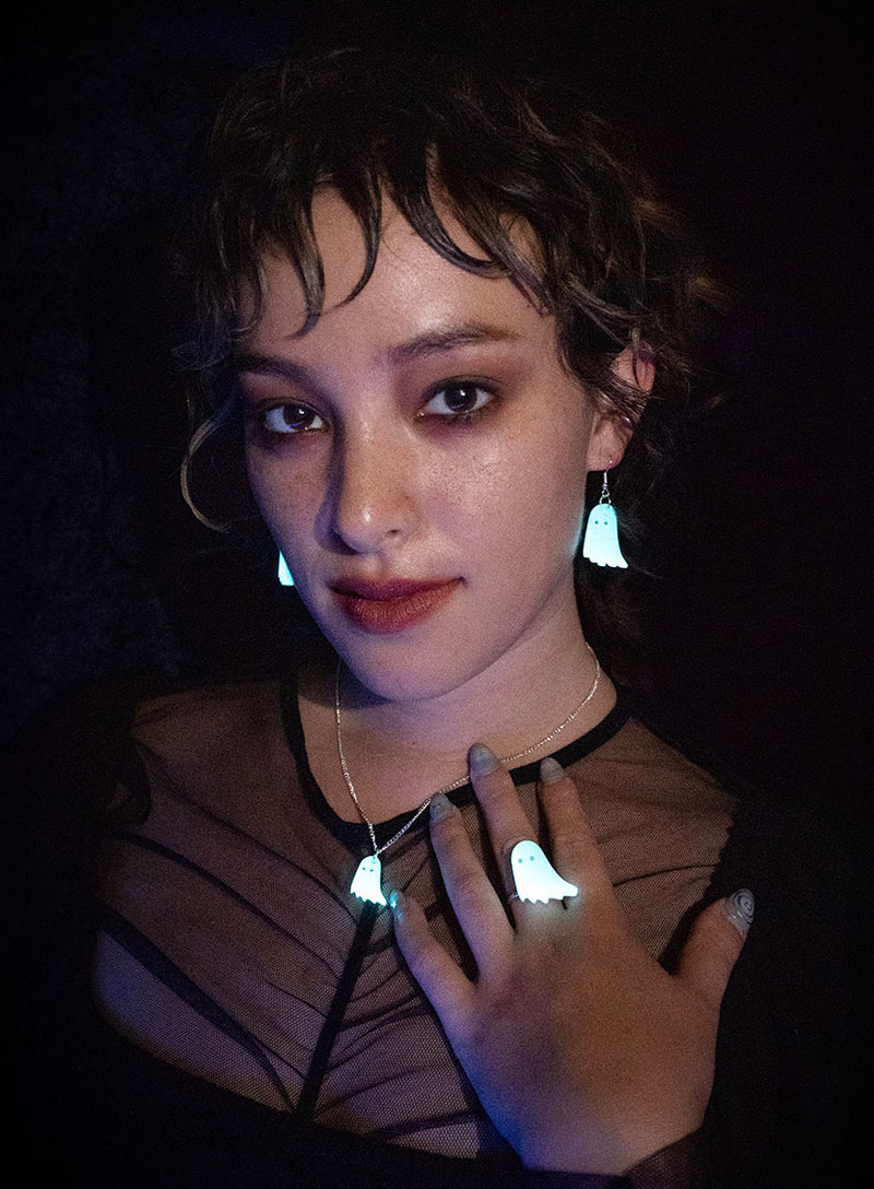 Mini Ghost Pendant - Glow in the Dark