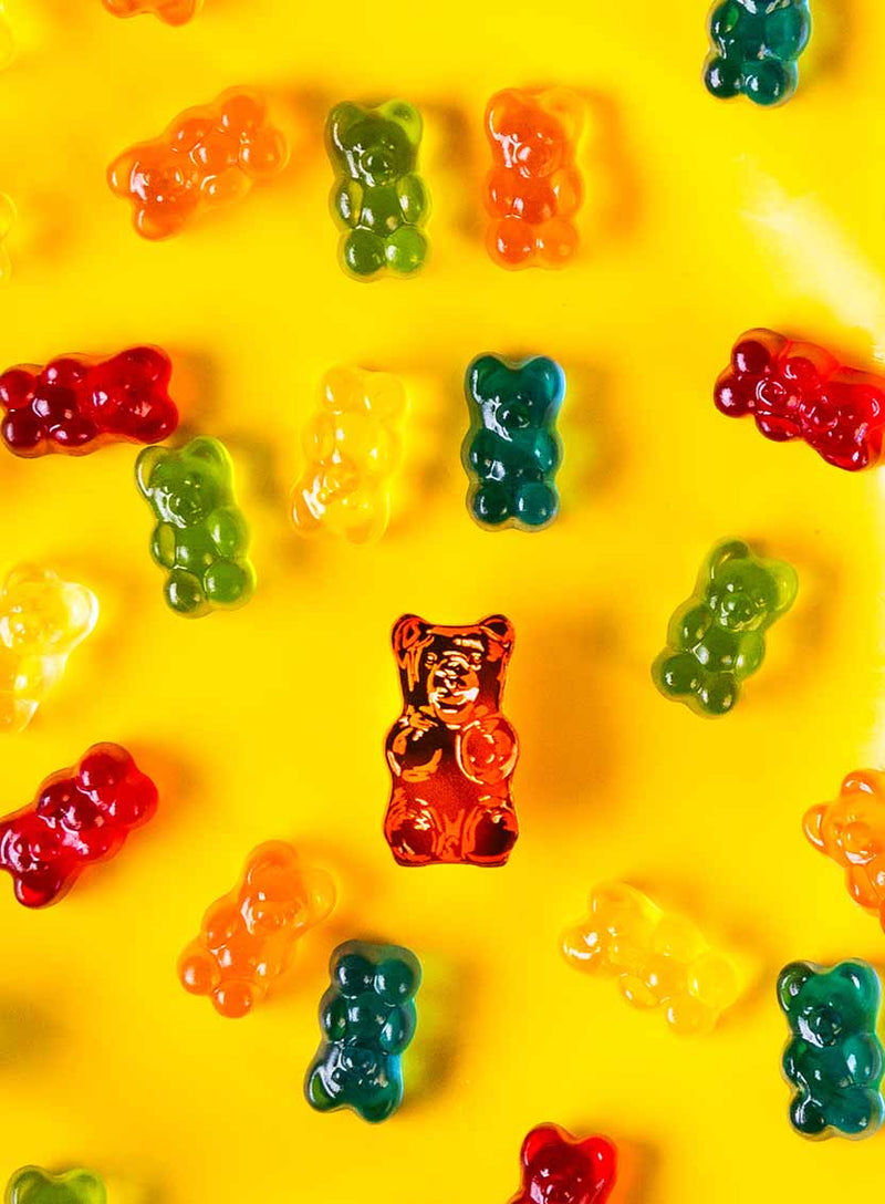 Mini Gummy Bear Brooch - Orange