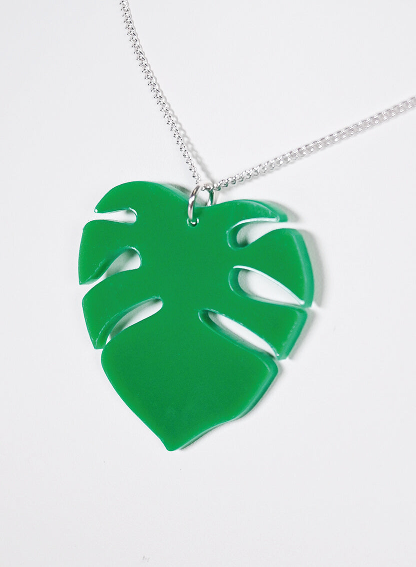 Monstera Leaf Necklace