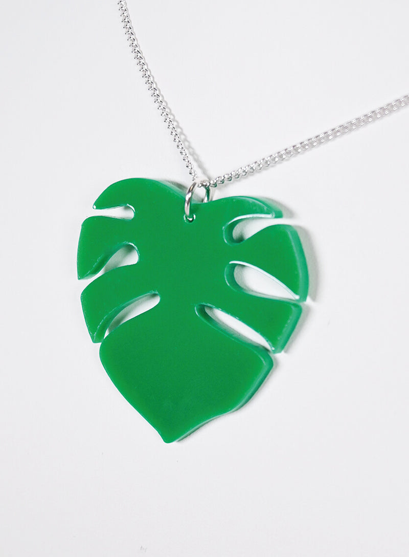 Monstera Leaf Necklace