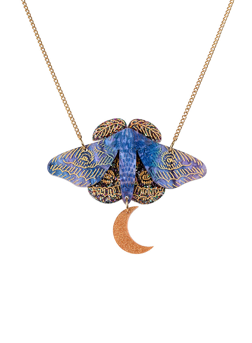 Midnight Moth Necklace