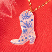 Necklaces - Cowboy Boot Pendant