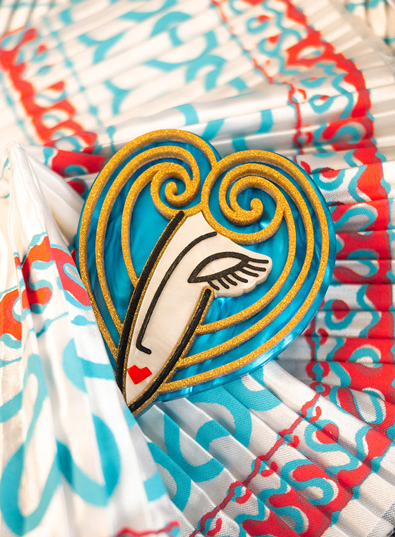 Painted Lady Brooch