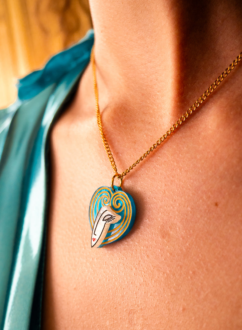 Painted Lady Pendant