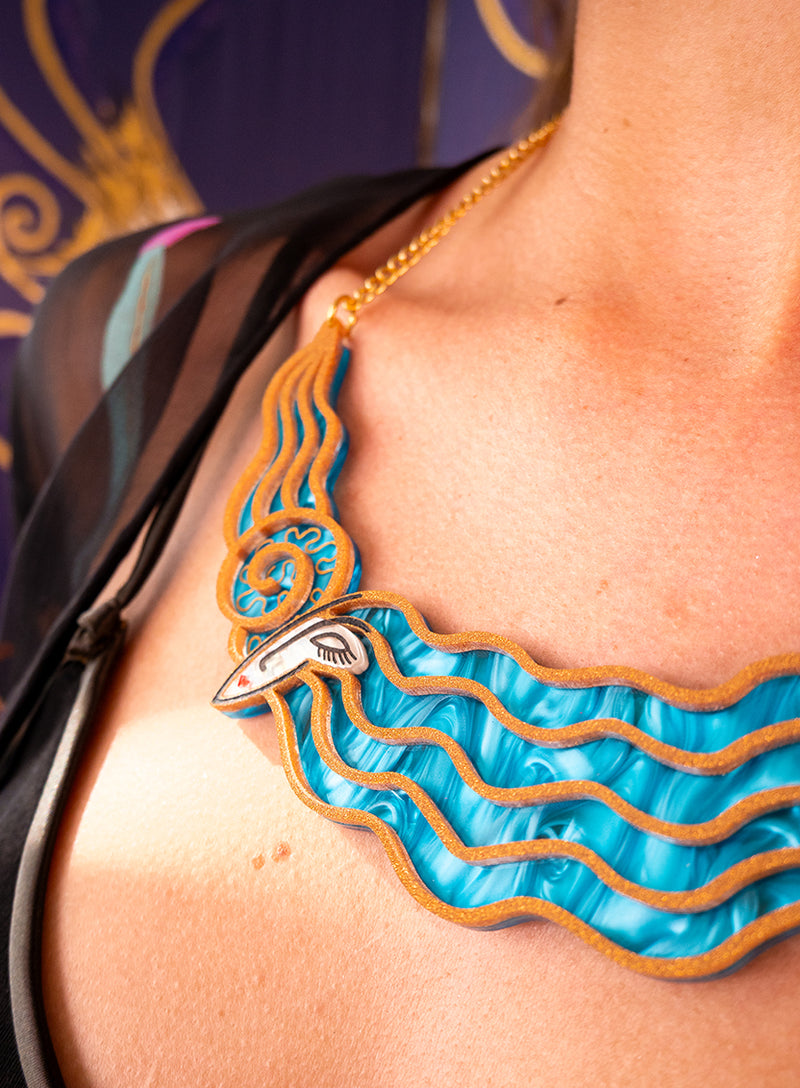 Painted Lady Statement Necklace