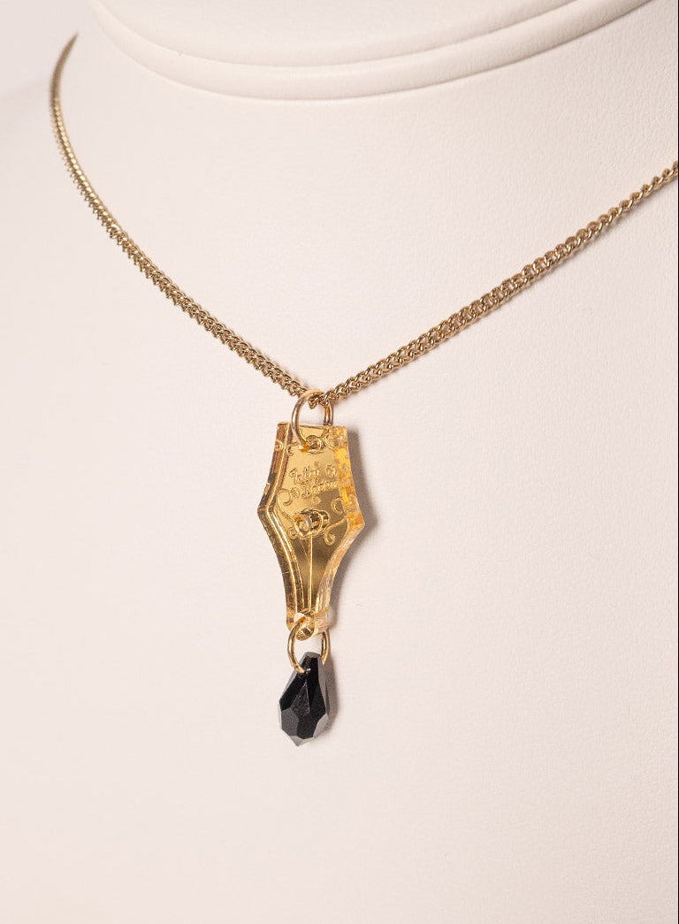 Pen Nib Pendant Burnished Gold