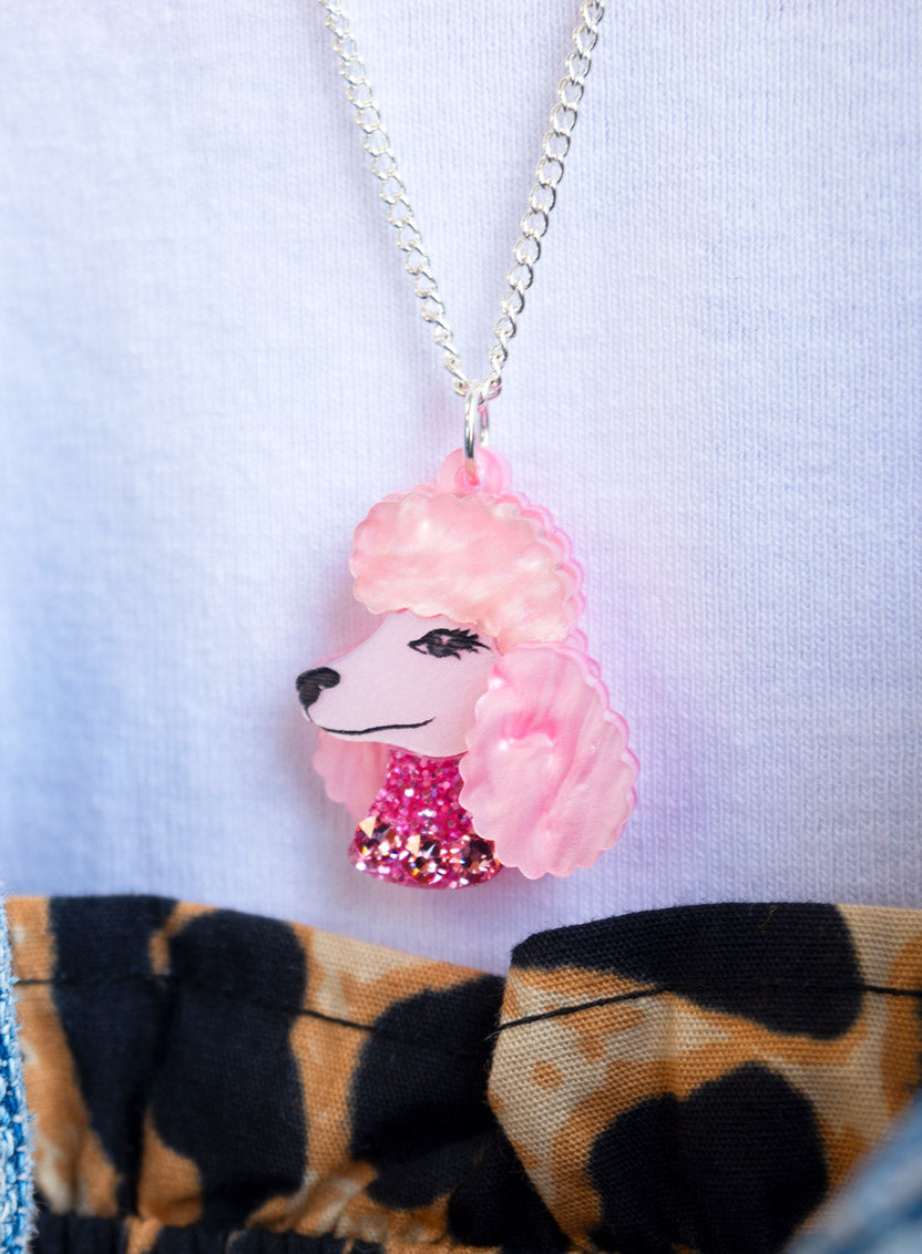 Pink Poodle Pendant