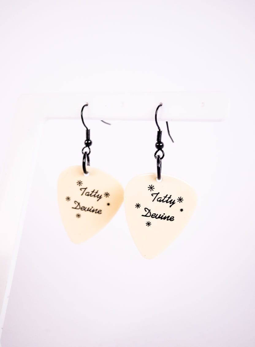 Tatty Devine Plectrum Earrings Cream