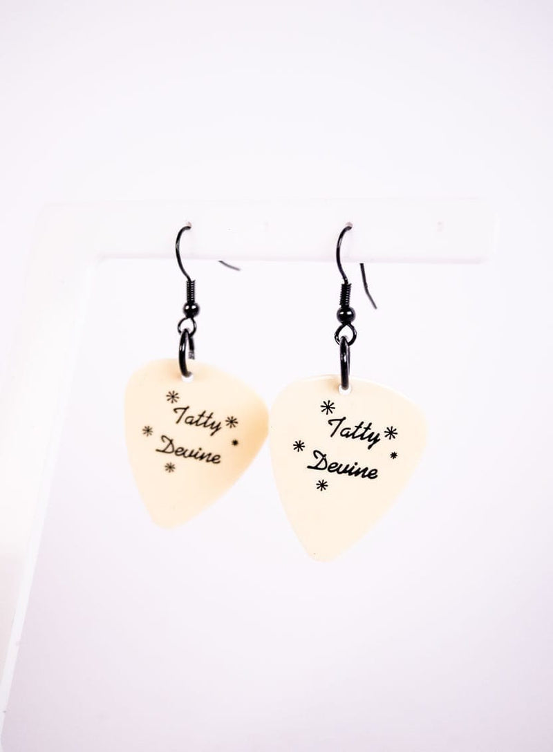 Tatty Devine Plectrum Earrings Cream