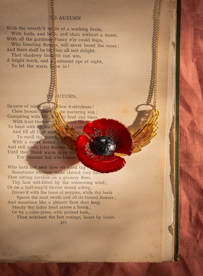 Wild Poppy Small Necklace