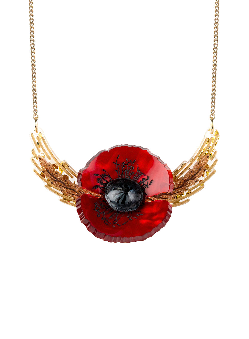 Wild Poppy Small Necklace