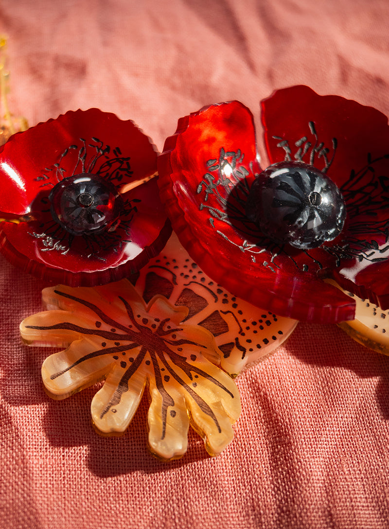 Wild Poppy Statement Necklace