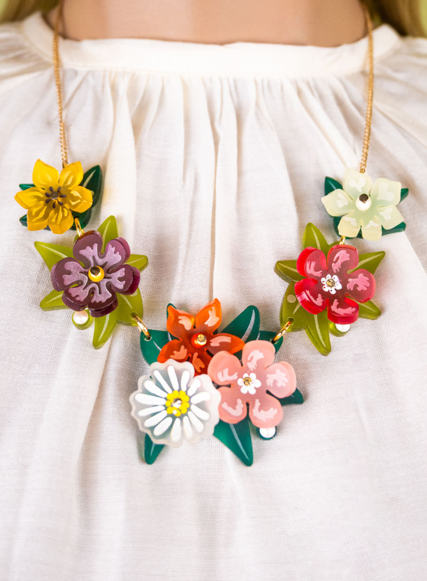 Primavera Flowers Necklace