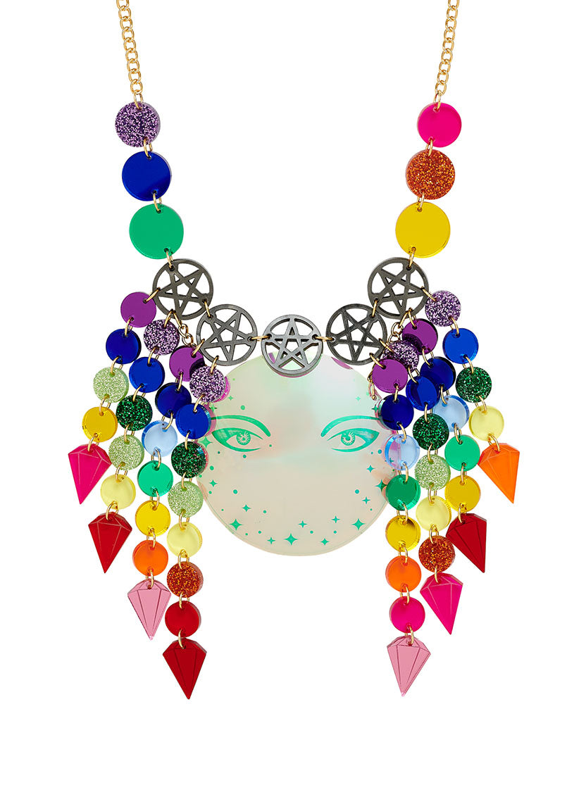 Prismatic Crystal Ball Necklace