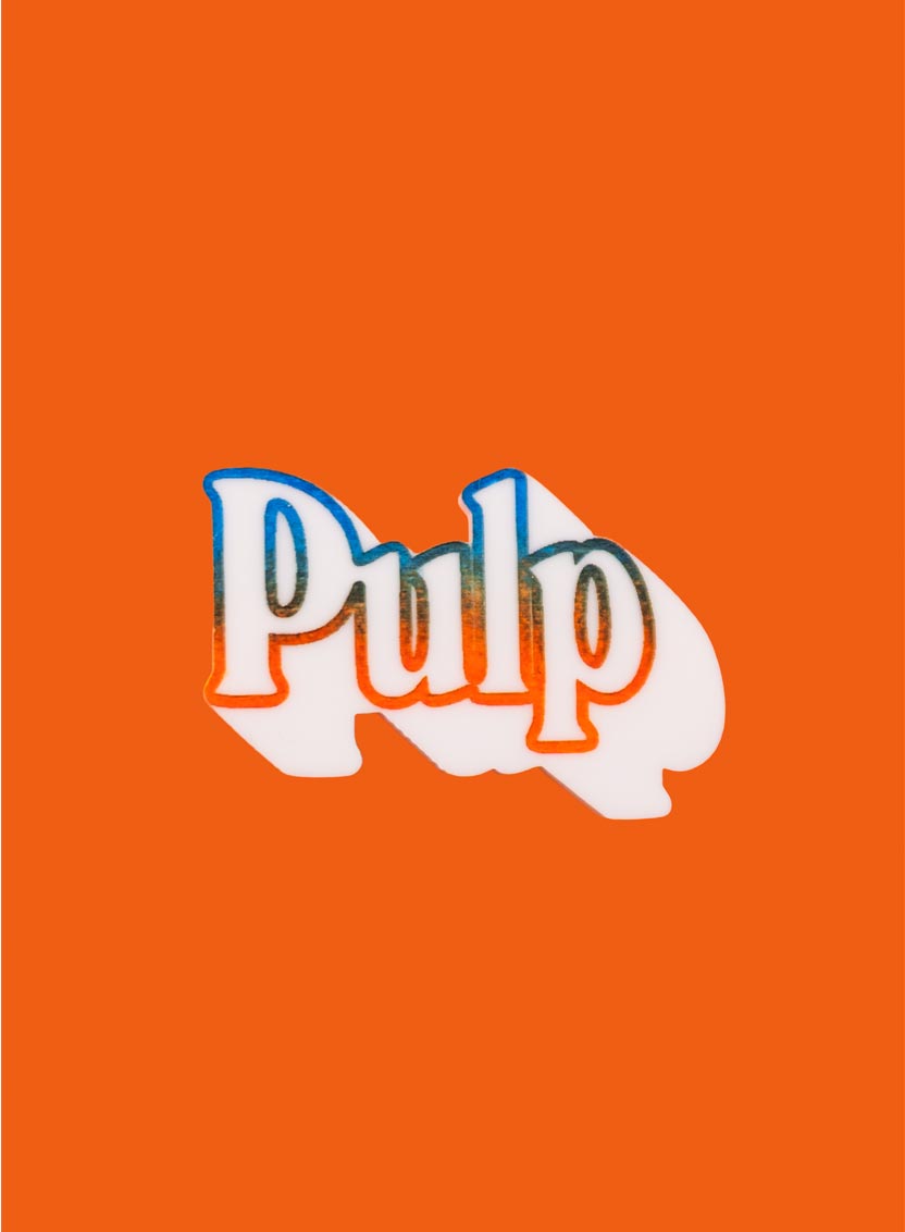 Pulp Brooch White