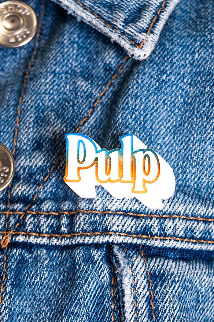 Pulp Brooch White