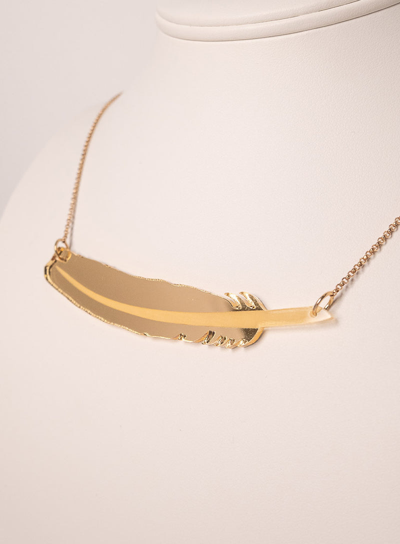 Gold Quill Necklace