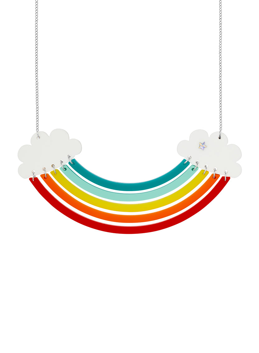 Head In The Clouds Rainbow Necklace