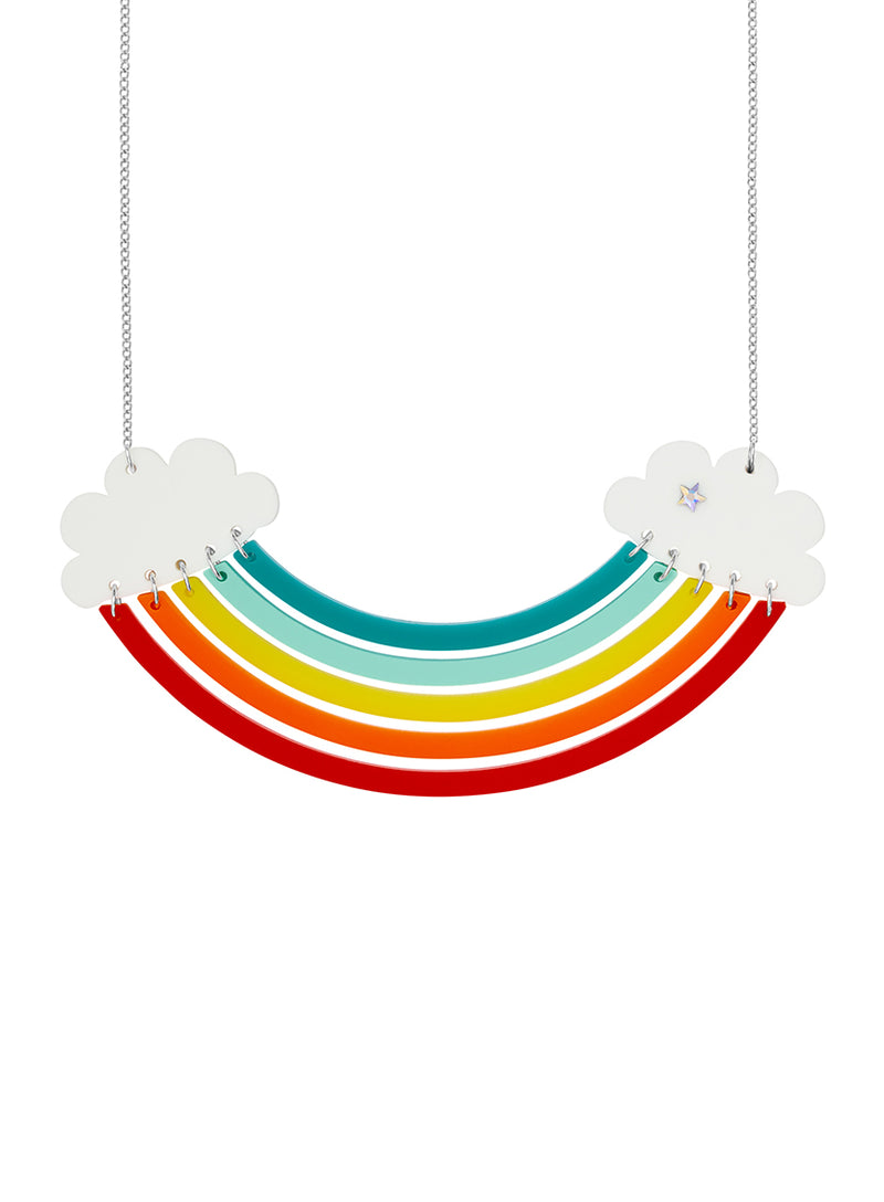Head In The Clouds Rainbow Necklace