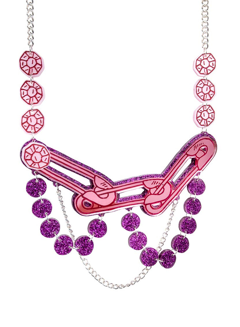 Safety Pin Statement Necklace