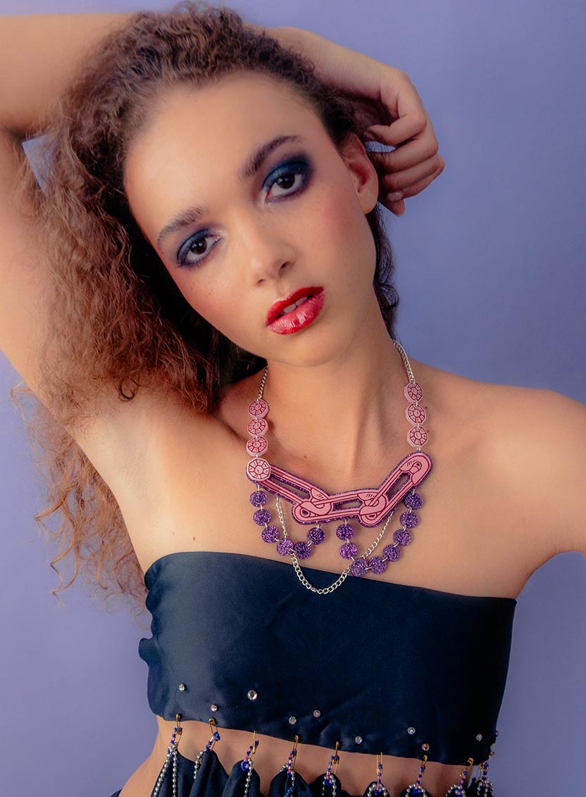 Safety Pin Statement Necklace