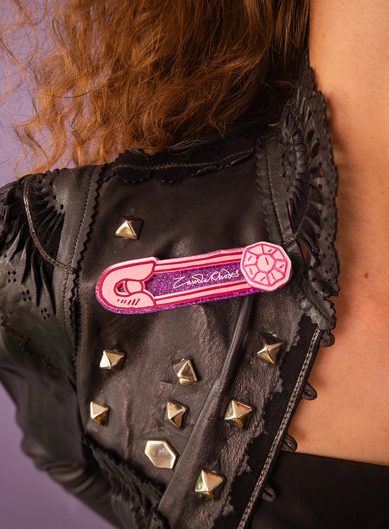 Safety Pin Brooch