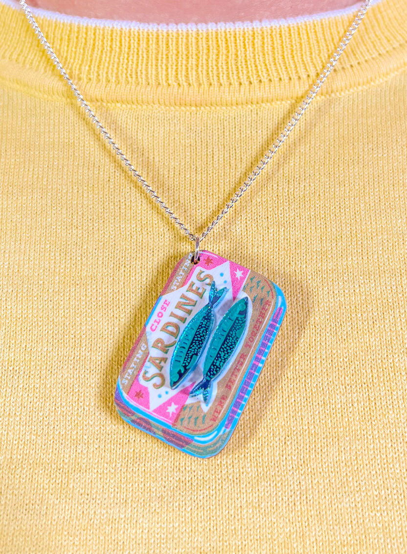 Sardine Tin Pendant The Printed Peanut