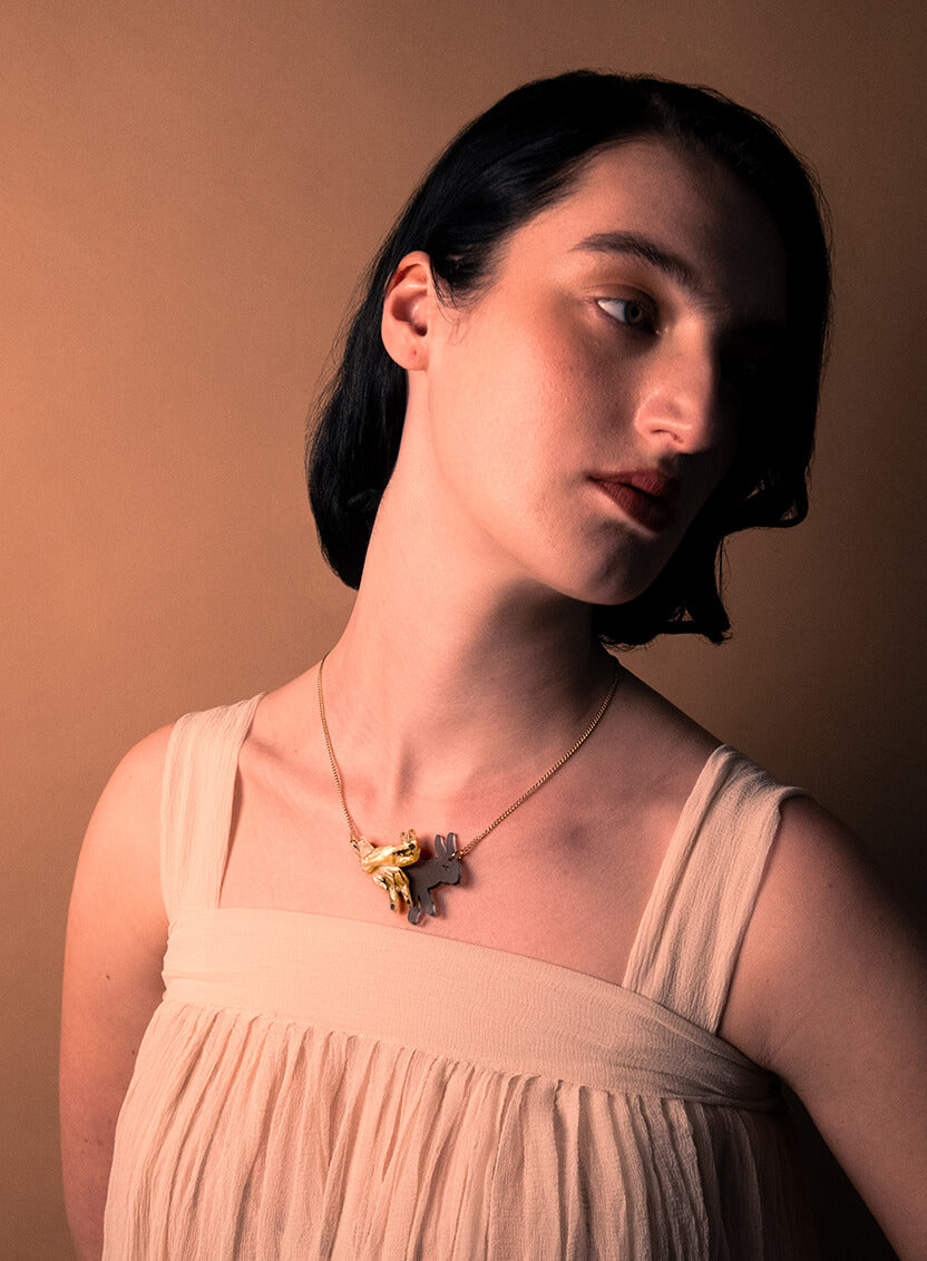 Shadow Play Necklace Model