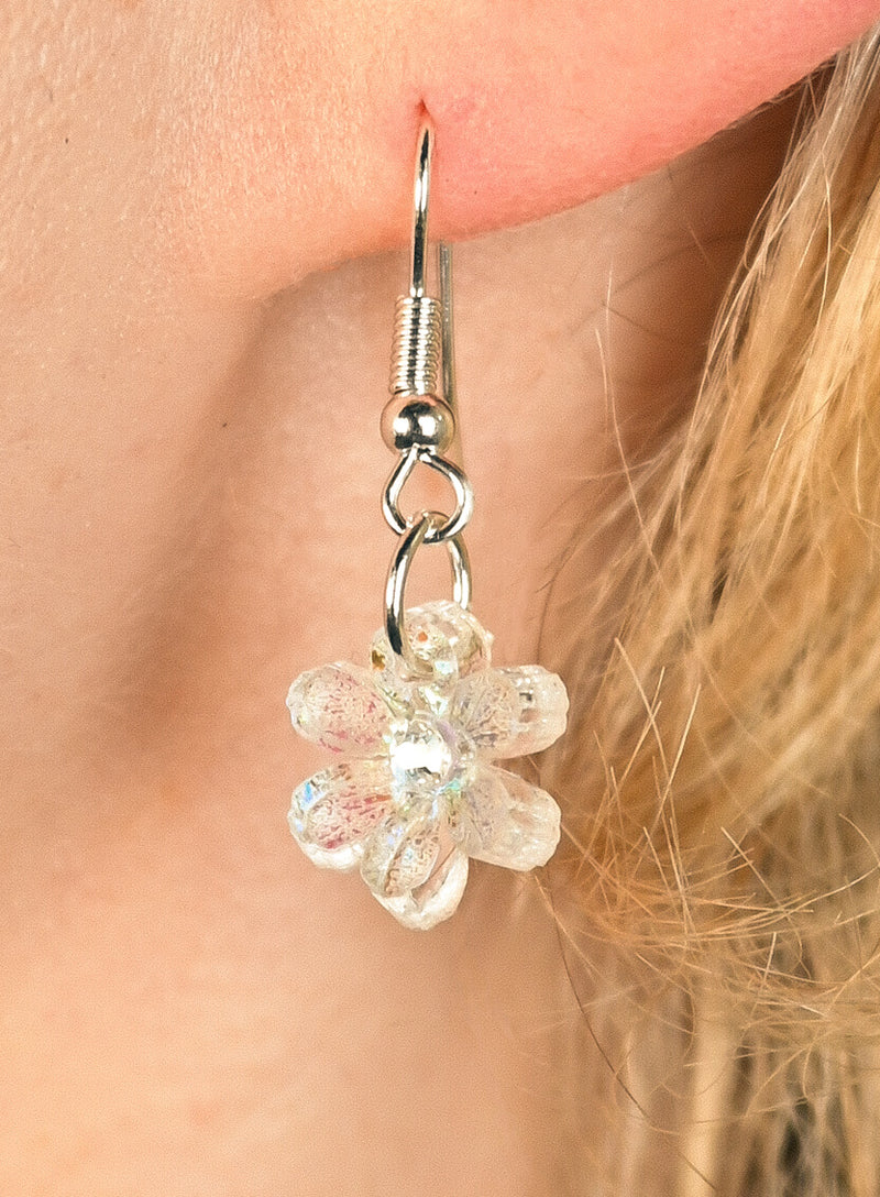 Skeleton Flower Earrings