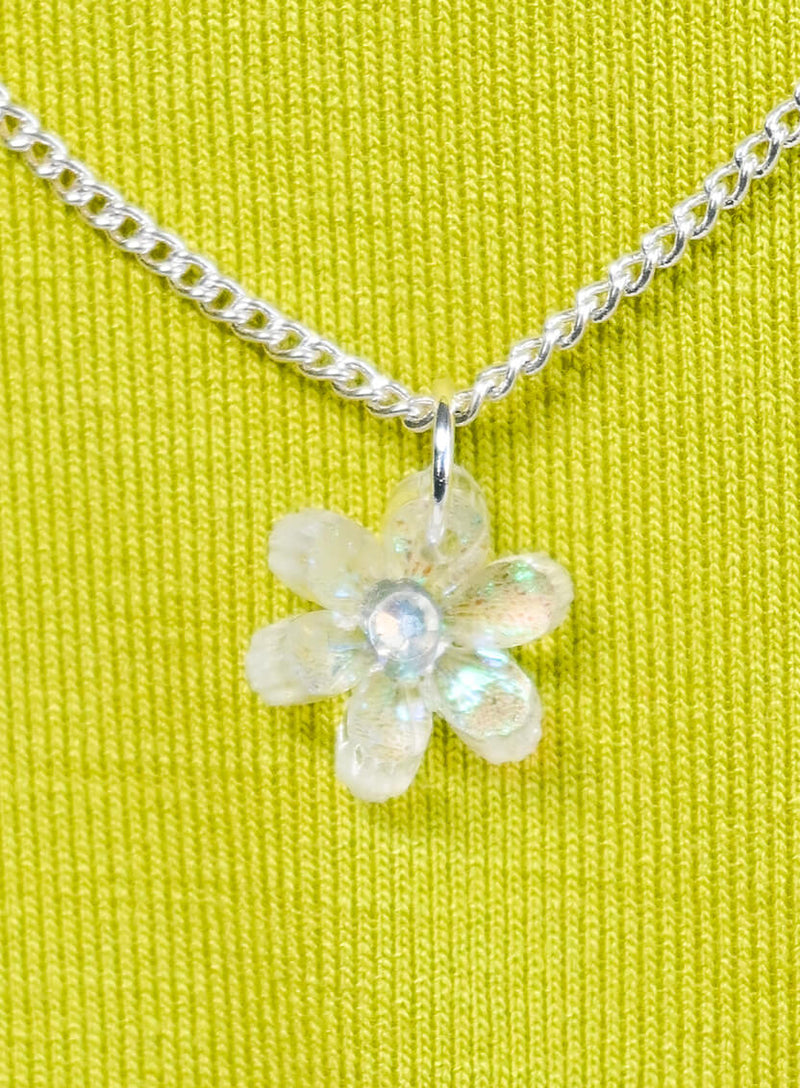 Skeleton Flower Pendant
