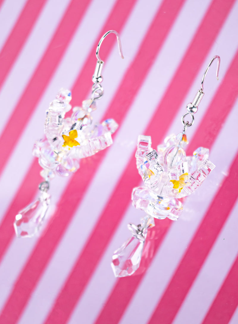 Small Chandelier Earrings Iridescent