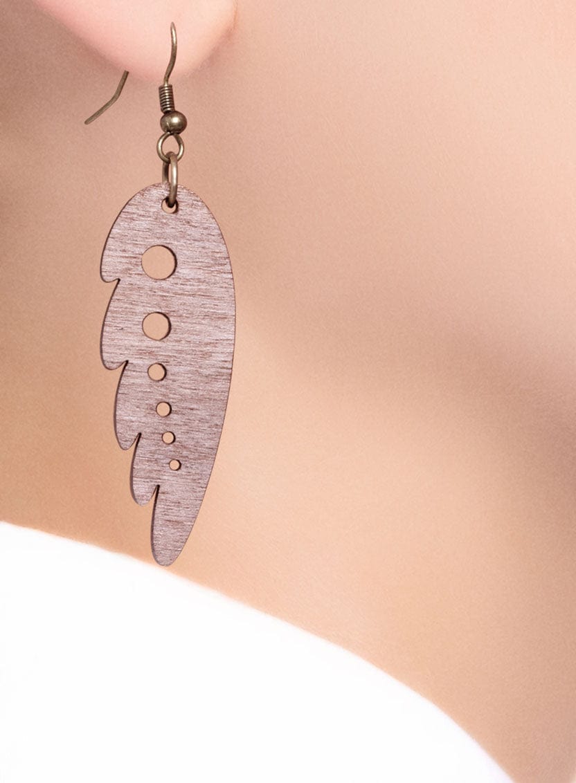 Tatty Devine Spring Bird Earrings Wood