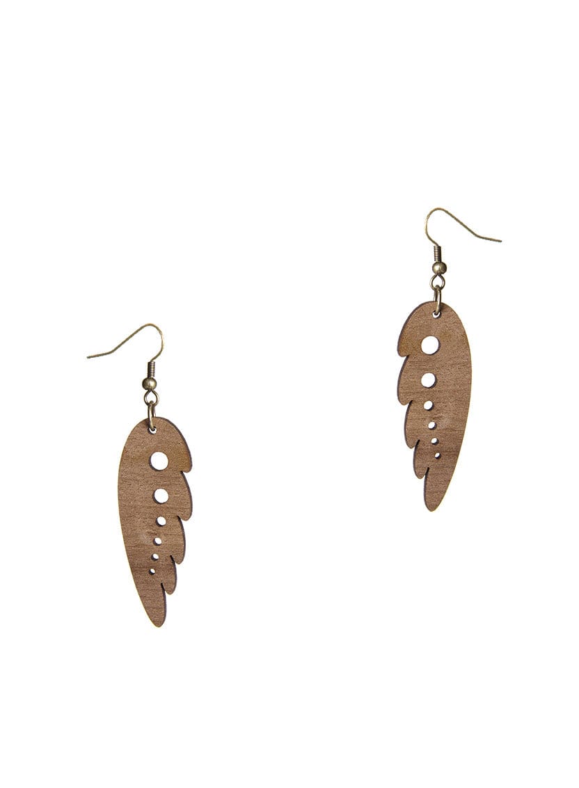 Tatty Devine Spring Bird Earrings Wood