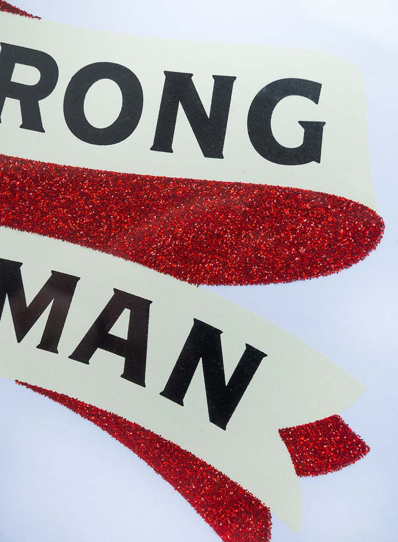 Strong Woman Art Print Closeup