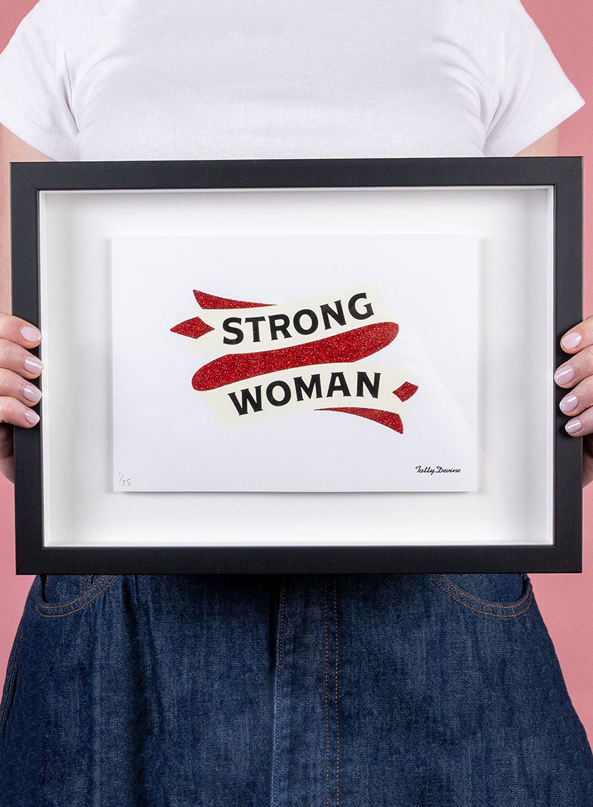 Strong Woman Art Print Model