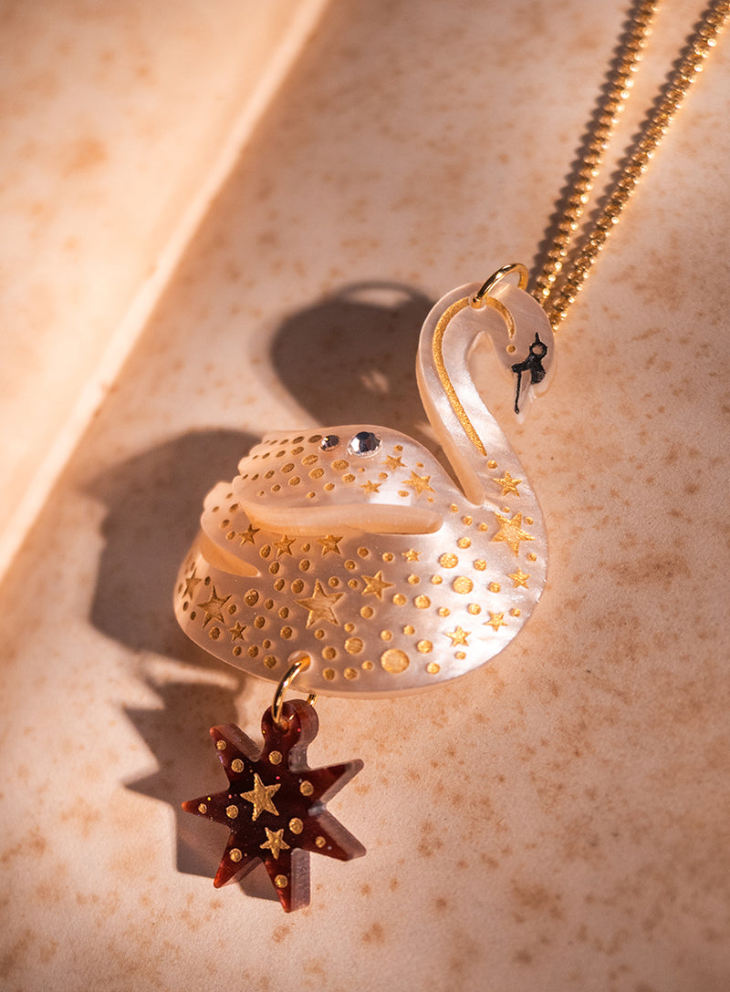 Enchanted Swan Pendant