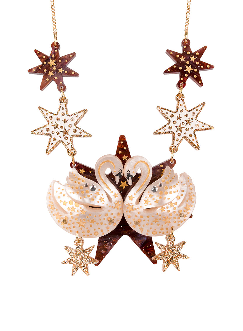 Enchanted Swans Necklace