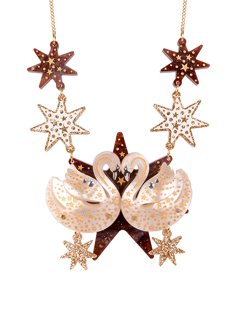 Enchanted Swans Necklace